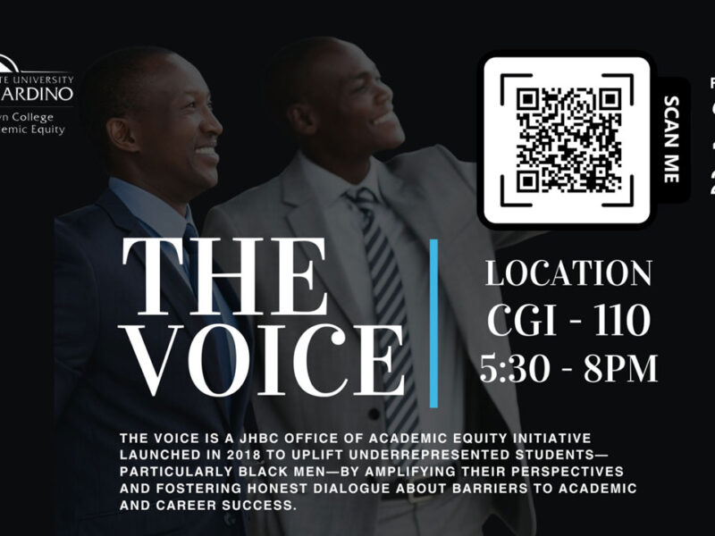 CSUSB to host The Voice 2026: A Community Conversation on Supporting African American Men